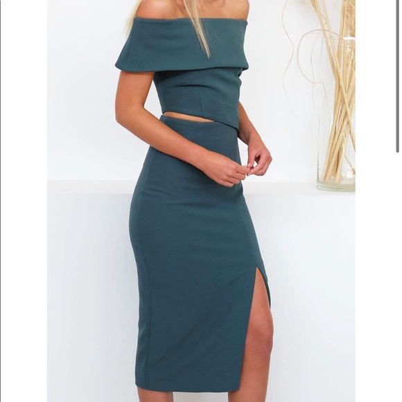 ELLIATT SERPENTINE DRESS in peacock - Picture 4 of 16